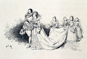 Riquet a la Houppe - 在“Les contes de fee”中，Charles Perrault，插图由 Adrien Marie