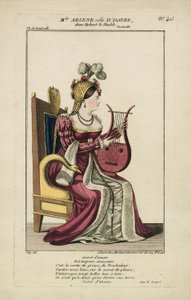 阿森小姐扮演伊萨尔，1812 年，巴黎（印刷品） 作者 阿德里安·乔利
