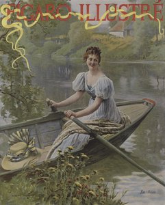 塞纳河（塞纳河上）。 Le Figaro Illustre的封面，1895年7月