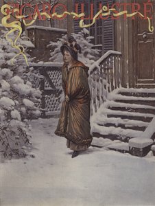 Premiere Neige（第一场雪）。封面的Le Figaro Illustre，1894年1月