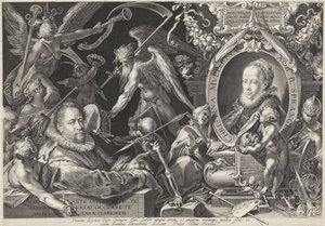 Bartholomeus Spranger 及其妻子 Christina Muller 的寓意肖像 作者 巴塞洛缪斯普兰格