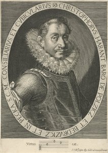 作曲家Krystof Harant 1564-1621的肖像，约。 1600