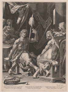 赫拉克勒斯与奥姆法尔 作者 Aegidius Sadeler II