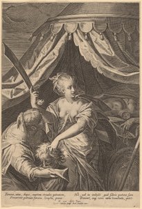 朱迪与霍洛芬尼的头颅 作者 Aegidius Sadeler II，仿照汉斯·冯·亚琛