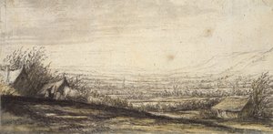 有别墅和牛的广阔景观，17世纪末 作者 艾伯特·奎普（Aelbert Cuyp）