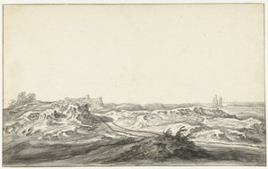 从哈勒姆附近克莱夫的房子的沙丘上看 作者 艾伯特·奎普（Aelbert Cuyp）