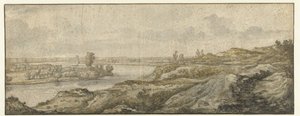 河流景观 作者 艾伯特·奎普（Aelbert Cuyp）