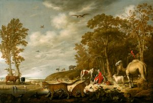 奥菲斯为动物们演奏 作者 艾伯特·奎普（Aelbert Cuyp）