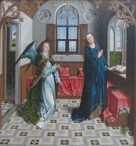 德语：Verkündigung an Maria Annunciation of Virgin Mary. 作者 艾尔布雷希特·布特斯
