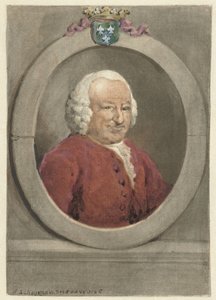 约翰·胡德·戴德尔 (Johan Hudde Dedel) 的肖像，椭圆形，右侧