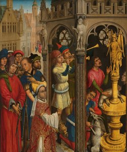 奥古斯丁向摩尼教偶像献祭（？） 作者 Aert van den Bossche（归属于）