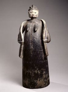 Gelede Body Mask，约鲁巴共和国约鲁巴文化（彩绘木） 作者 非洲人
