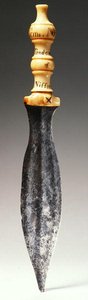 刀，刻有 "Tom Nimbly Trademan of Niffou"，利比里亚 作者 非洲人