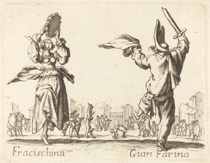 Fracischina和Gian Farina 作者 雅克·卡洛特