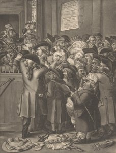 坑道门La Porte du Parterre，1784年11月9日。 作者 在老罗伯特·戴顿之后。