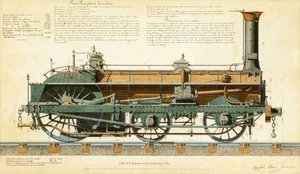 高速机车，1864年 作者 Agapele Jemeppes