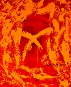 红色 1, 2014 （布面油画混合工艺）