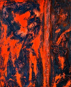 红色 2》，2014 年（布面油画混合技法）