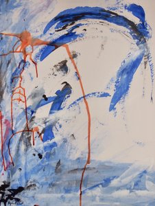 无题，2016（纸本水墨、丙烯）