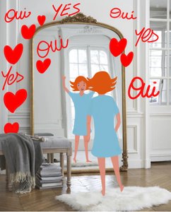 YES OUI，2023（照片上的数字艺术） 作者 艾格尼丝·吉拉登