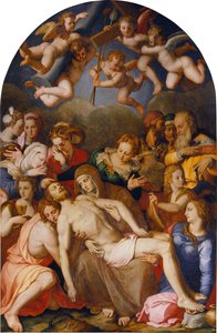 基督的沉积 作者 Agnolo Bronzino