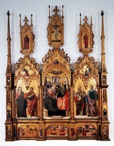 圣母加冕礼，三联画 作者 Agnolo and Bartolomeo degli Erri