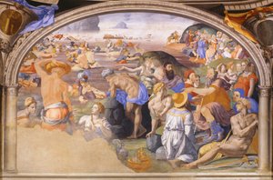 1540-1545年，以色列人穿越红海 作者 Agnolo Bronzino