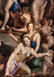 美第奇教堂：基督下地狱，细节 作者 Agnolo Bronzino