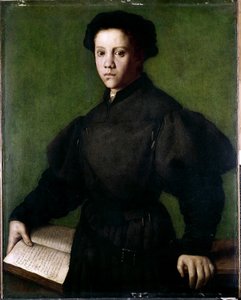 一个小男孩的肖像 作者 Agnolo di Cosimo Bronzino