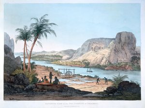 1820年在埃及伊布桑布尔的两个寺庙的外景 作者 阿戈斯蒂诺·阿格里奥