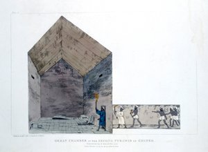 1820年埃及吉萨第二金字塔大会议厅 作者 阿戈斯蒂诺·阿格里奥