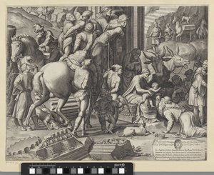 国王崇拜（左下角） 作者 菲利普·托马斯（Philippe Thomassin）