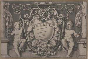菲利波·世嘉枢机主教的徽章 作者 阿戈斯蒂诺·卡拉奇（Agostino Carracci）