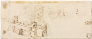 nel形堡垒反面，第二半部1500年代。 作者 阿戈斯蒂诺·卡拉奇（Agostino Carracci）
