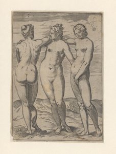 美惠三女神 拉西维（系列标题） 作者 Agostino Carracci