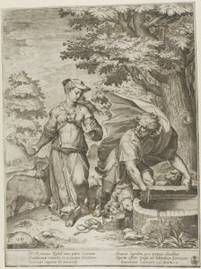 雅各和拉结 作者 阿戈斯蒂诺·卡拉奇（Agostino Carracci）