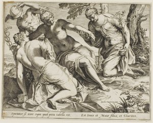 水星与女神 作者 阿戈斯蒂诺·卡拉奇（Agostino Carracci）