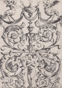 饰板，约1514-36。 作者 阿戈斯蒂诺·韦内齐亚诺