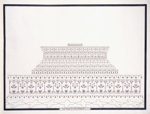 皇帝之墓c。 1815年 作者 阿格拉学校