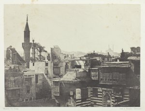 向西俯瞰，勒凯尔，《埃及、努比、巴勒斯坦和叙利亚》画册（1852 年）第 1 版 作者 艾梅·罗查斯