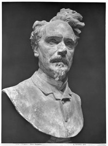 亨利罗什福尔的半身像（1830-1913）（石膏） 作者 Aime Jules Dalou