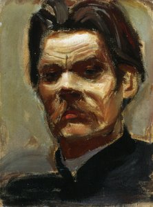 作者肖像马克西姆·高尔基（Maxim Gorky）1868-1939，1906年 作者 阿克塞利·加伦·卡莱拉