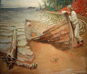 A.Gallen-Kallela，哭泣的船 作者 阿克塞利·瓦尔德马尔·加伦·卡莱拉