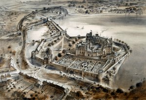 凯尼沃斯城堡，约1575年，约1960年代 作者 艾伦·欧内斯特·索雷尔