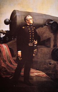 罗伯特-安德森少校（1805-71）的肖像（石印）。 作者 阿尔班·贾斯帕（后）科南特