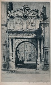 欧塞尔的圣皮埃尔门，1912年 作者 奥尔巴尼·E·霍华斯