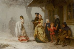 洗礼，1864年。 作者 阿尔伯特·安克