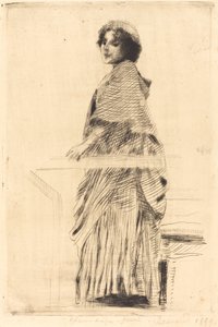 披头散发的女人(La femme à la pèlerine) 作者 阿尔伯特·贝斯纳德