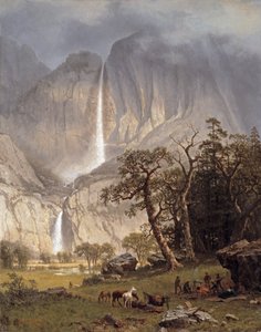 Cho-looke，优胜美地秋天，1864年 作者 阿尔伯特·比尔施塔特