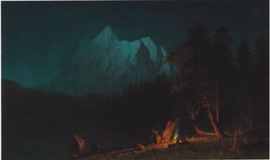 月光下的山地景观 作者 阿尔伯特·比尔施塔特